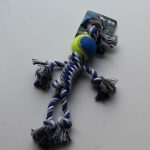 Doll tug toy with tennis ball 4